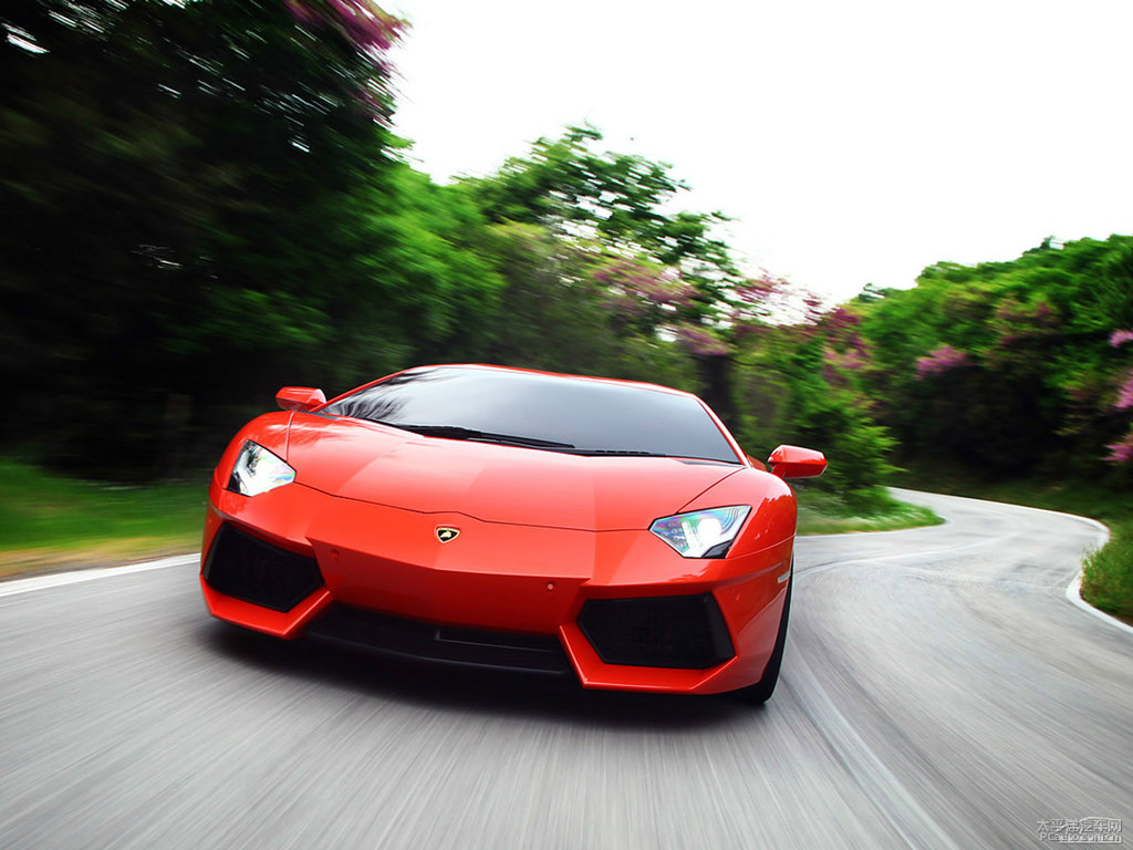 橙色Aventador整車(chē)外觀外觀圖片