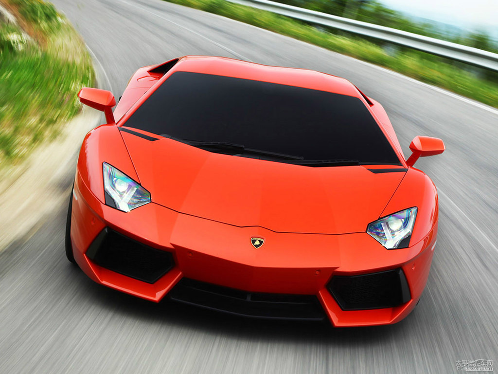 橙色Aventador整車外觀外觀圖片
