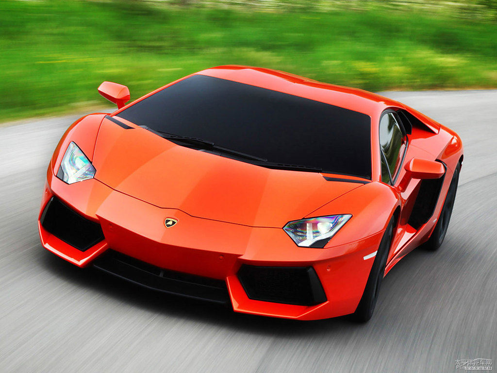 橙色Aventador整車外觀外觀圖片