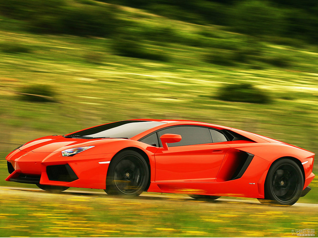橙色Aventador整車外觀外觀圖片