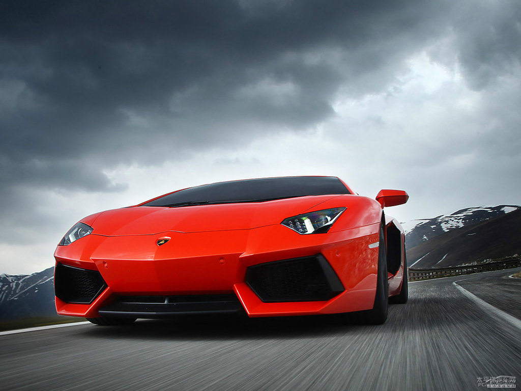 橙色Aventador整車外觀外觀圖片