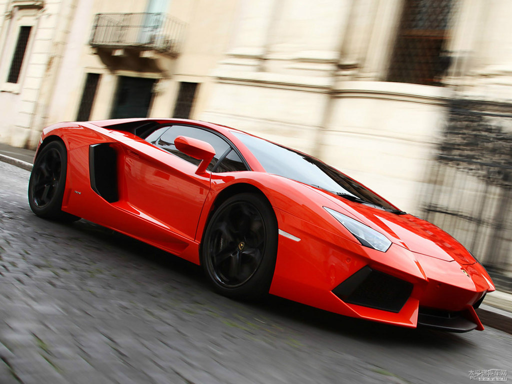 橙色Aventador整車外觀外觀圖片