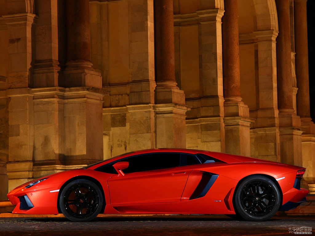 橙色Aventador整車外觀外觀圖片