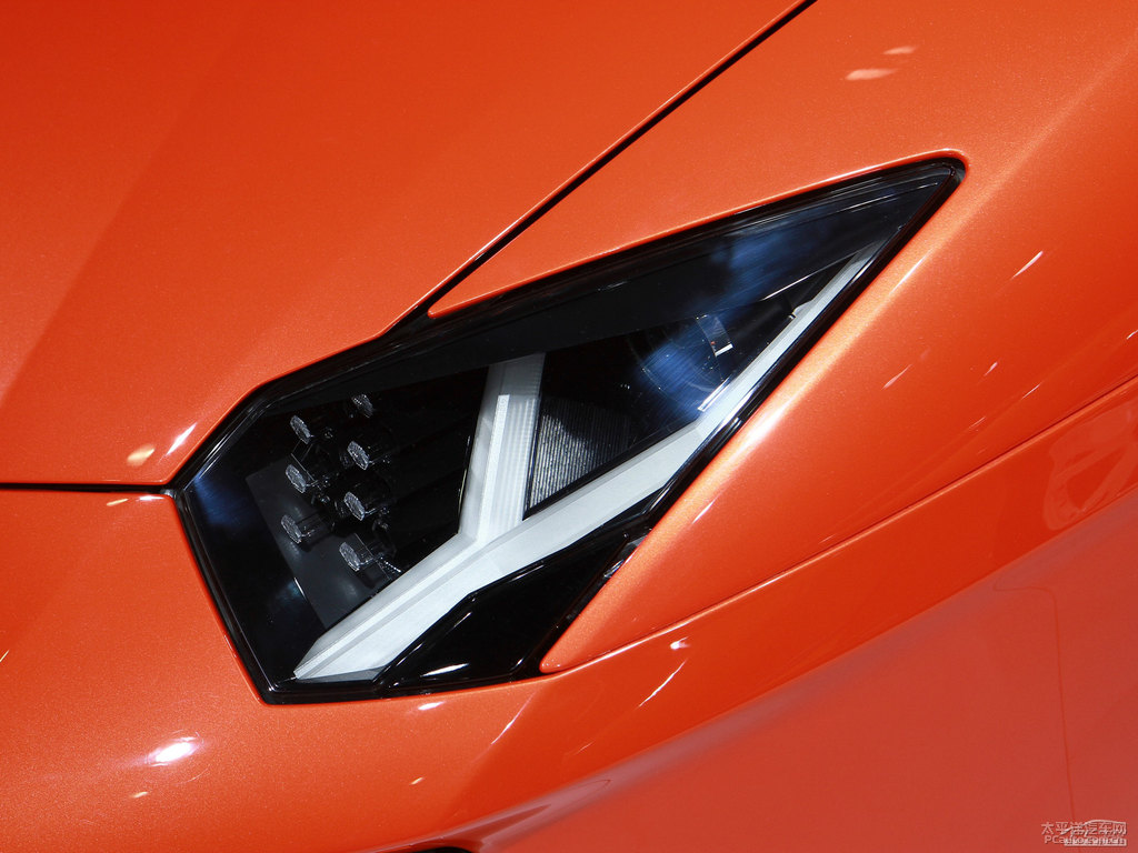 橙色Aventador車頭外觀圖片