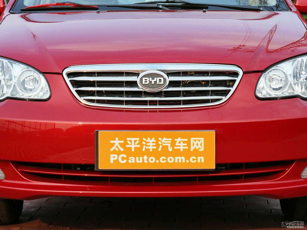 紅色比亞迪F3車頭外觀圖片