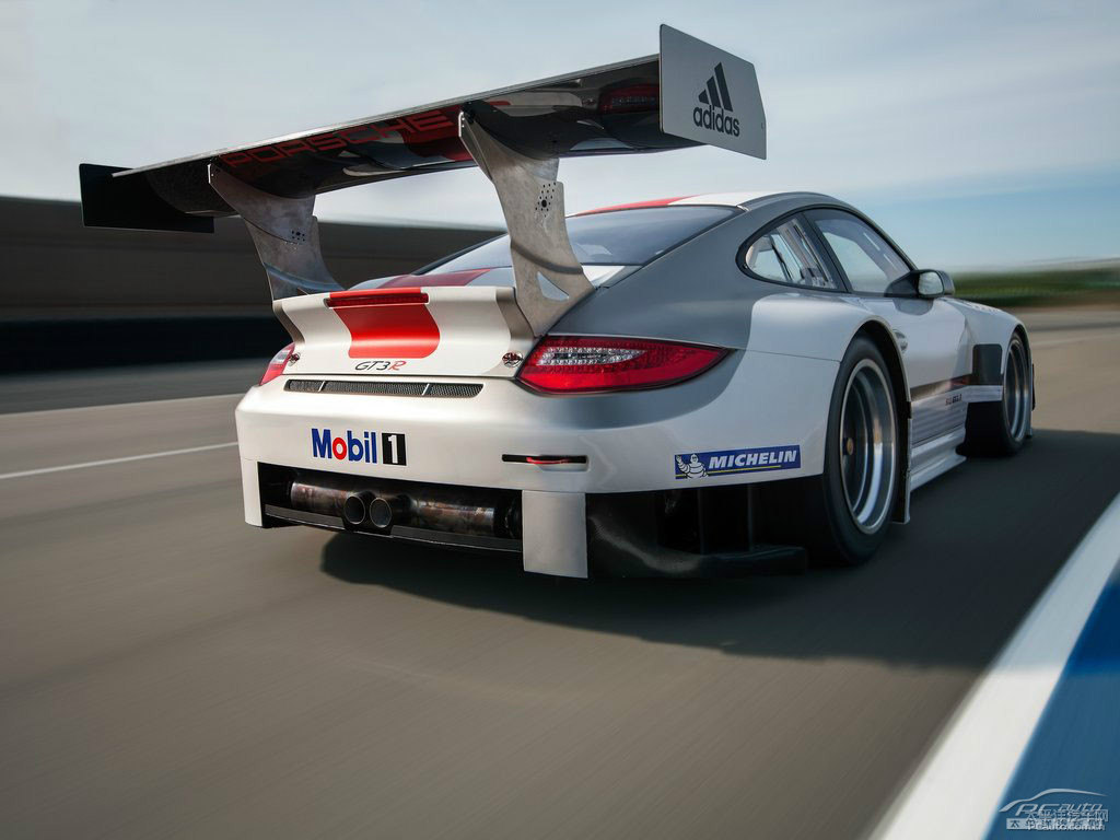 白色保時(shí)捷911整車外觀外觀圖片