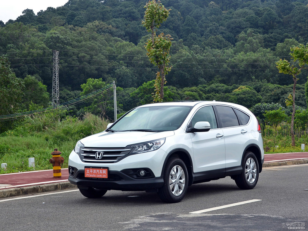 珍珠白本田CR-V整車外觀外觀圖片