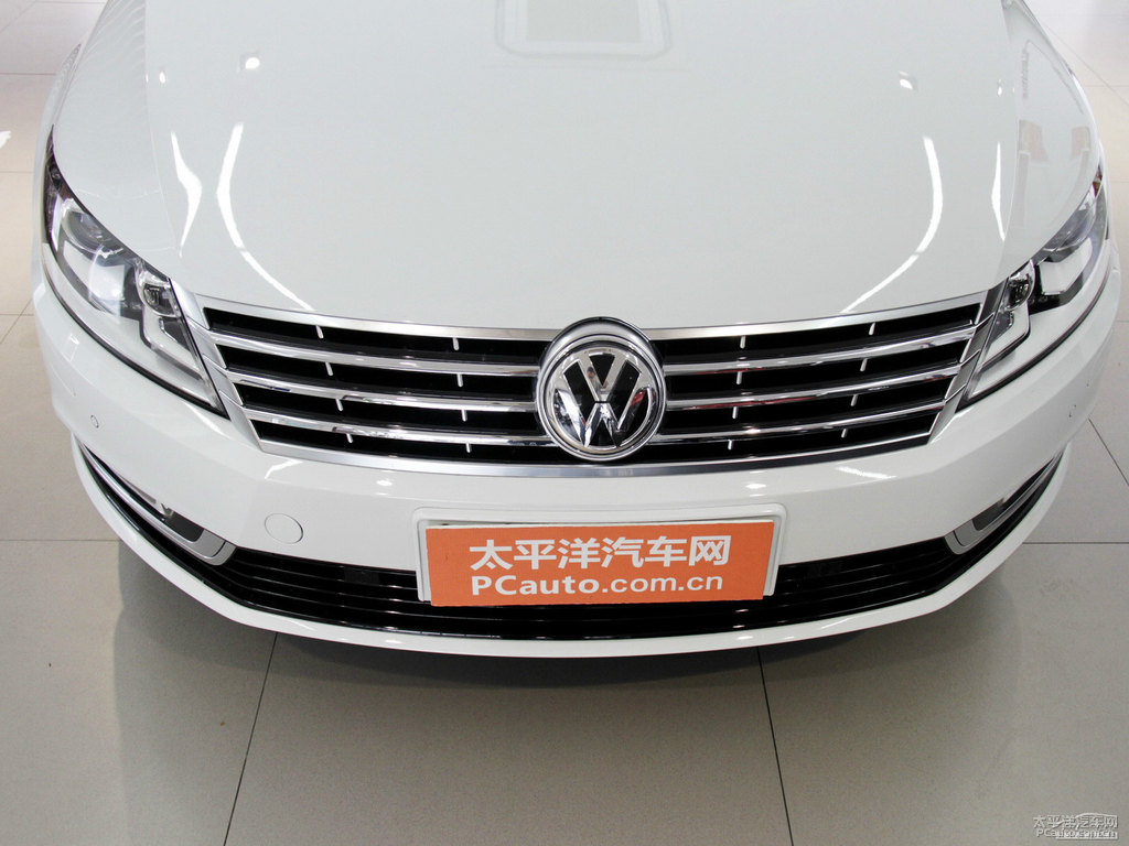 極地白大眾CC車頭外觀圖片