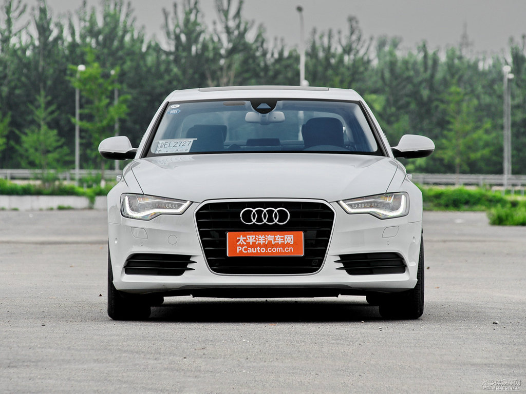 白色奧迪A6(進口)整車外觀外觀圖片
