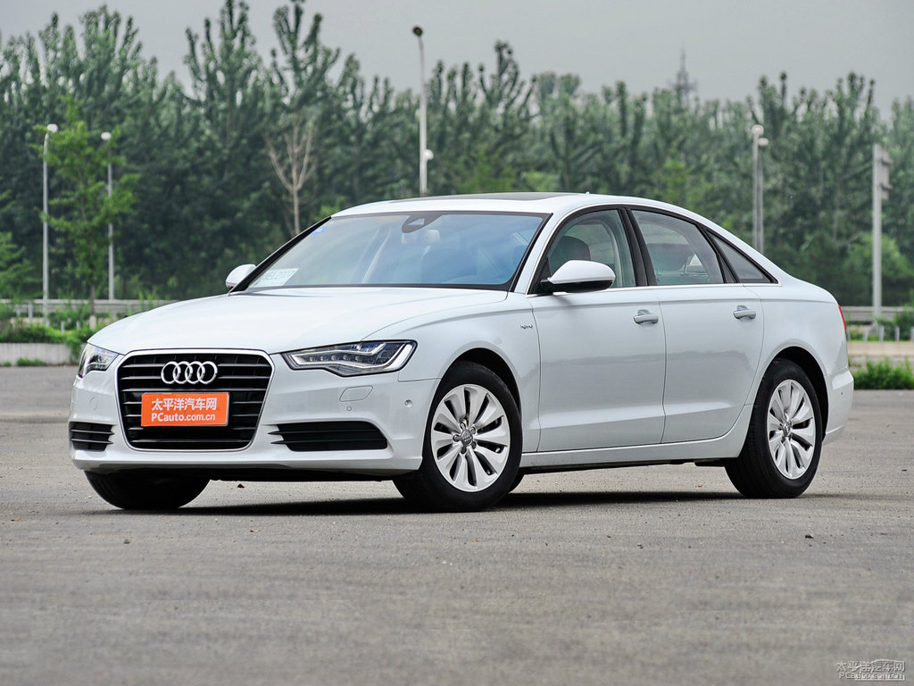 白色奧迪A6(進口)整車外觀外觀圖片
