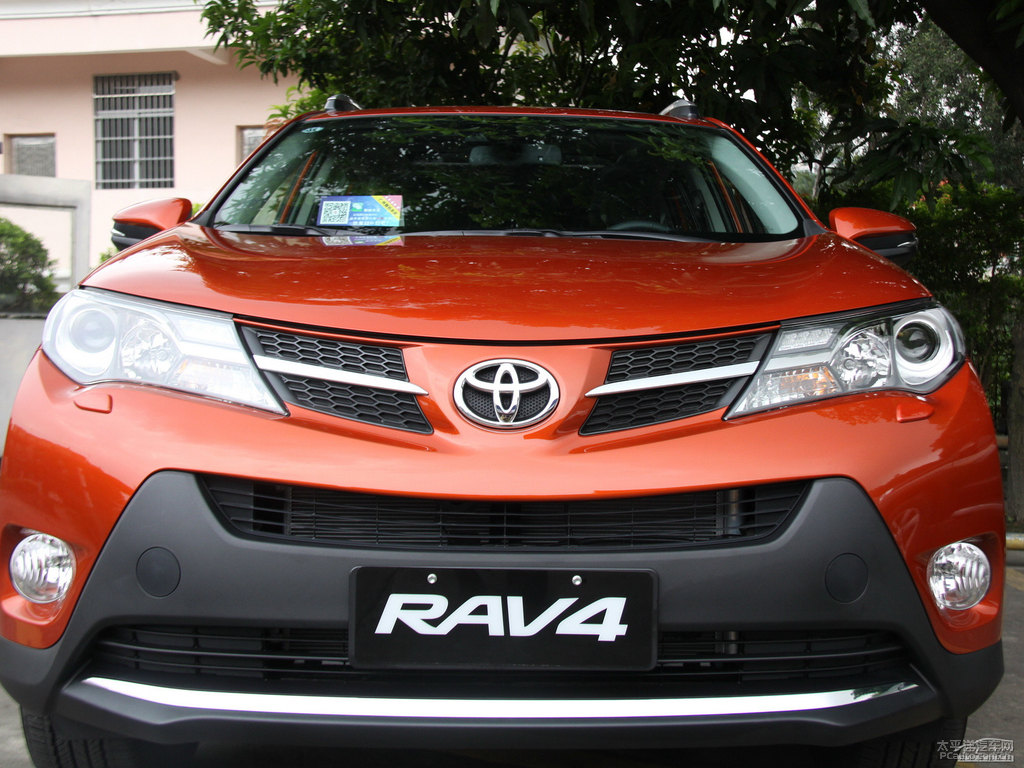 橙色RAV4榮放車頭外觀圖片
