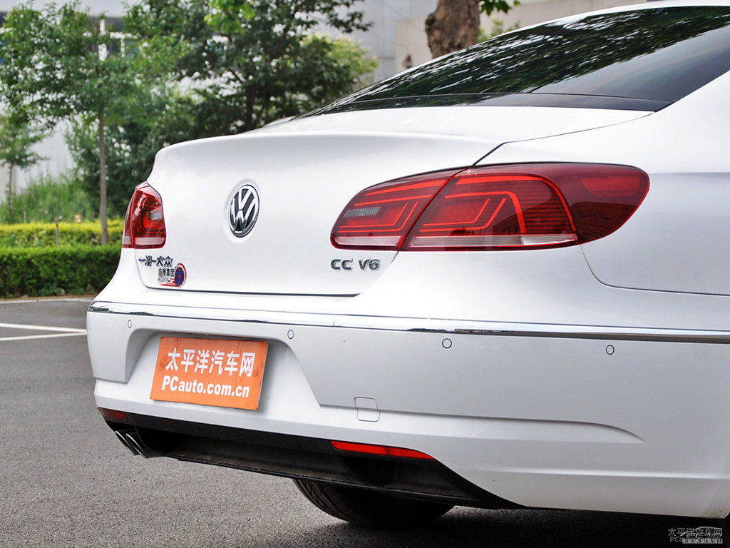 朱鷺白大眾CC車尾外觀圖片
