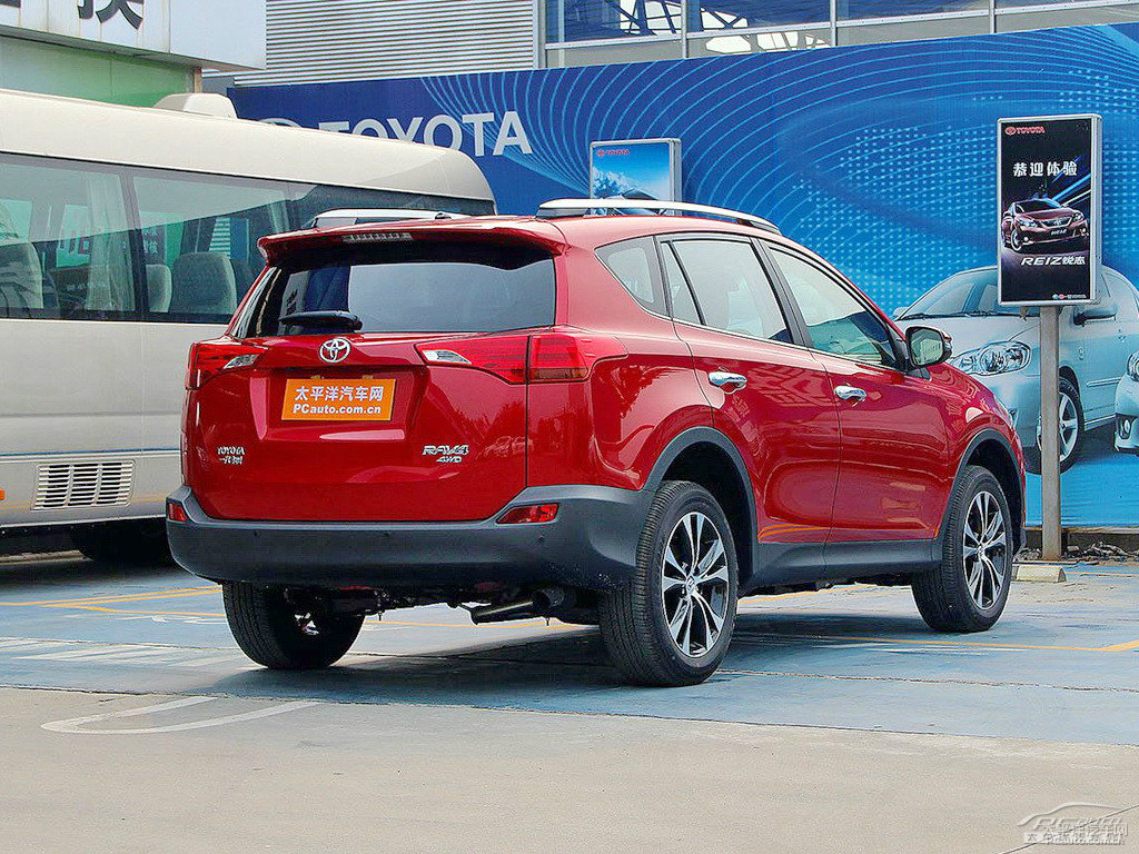 紅云母色RAV4榮放整車外觀外觀圖片