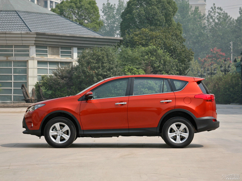 橙色RAV4榮放整車外觀外觀圖片