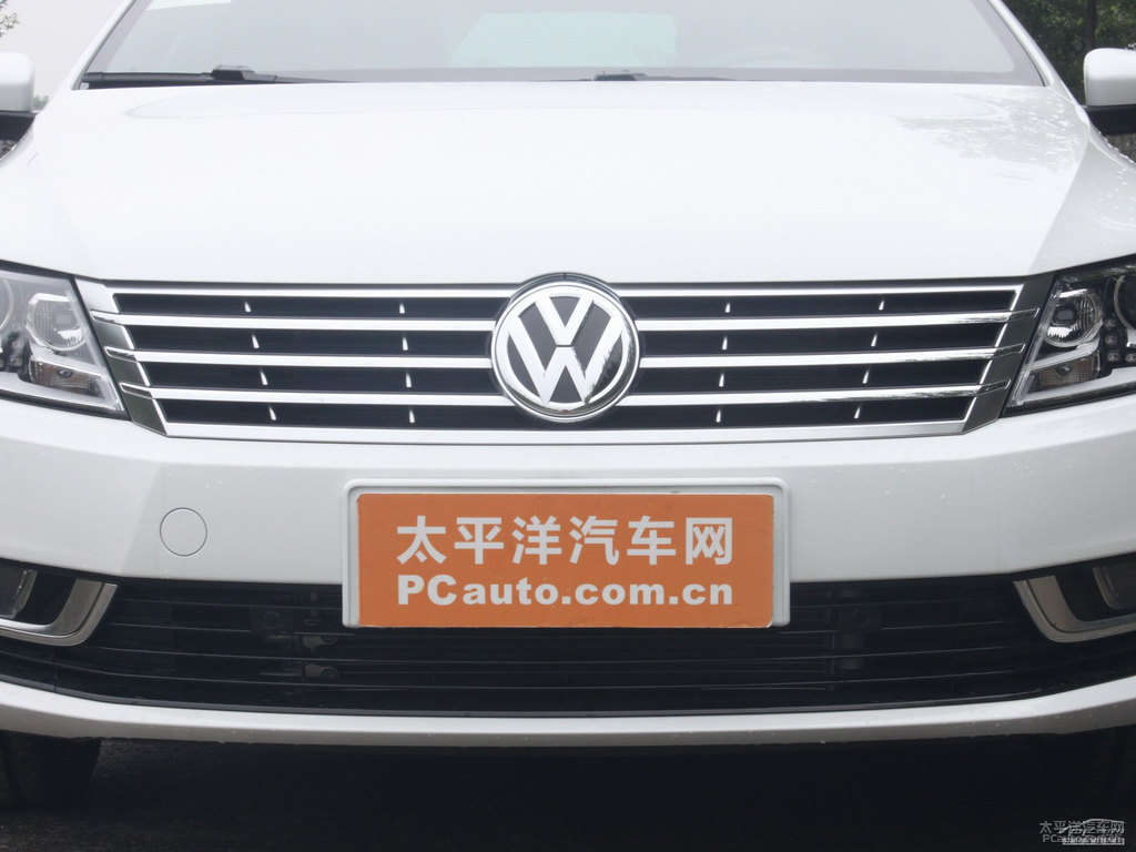 朱鷺白大眾CC車頭外觀圖片