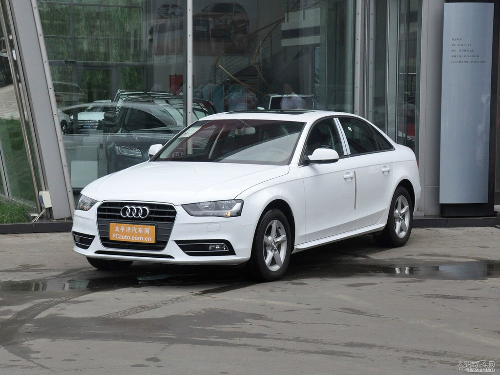 朱鷺白奧迪A4L整車外觀外觀圖片