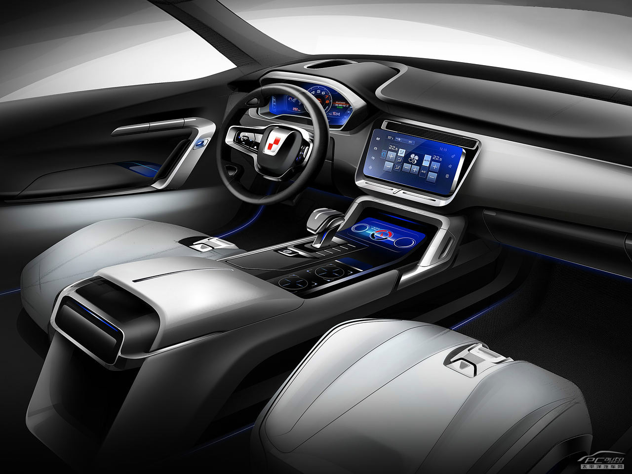 榮威W5概念車內(nèi)飾高清大圖