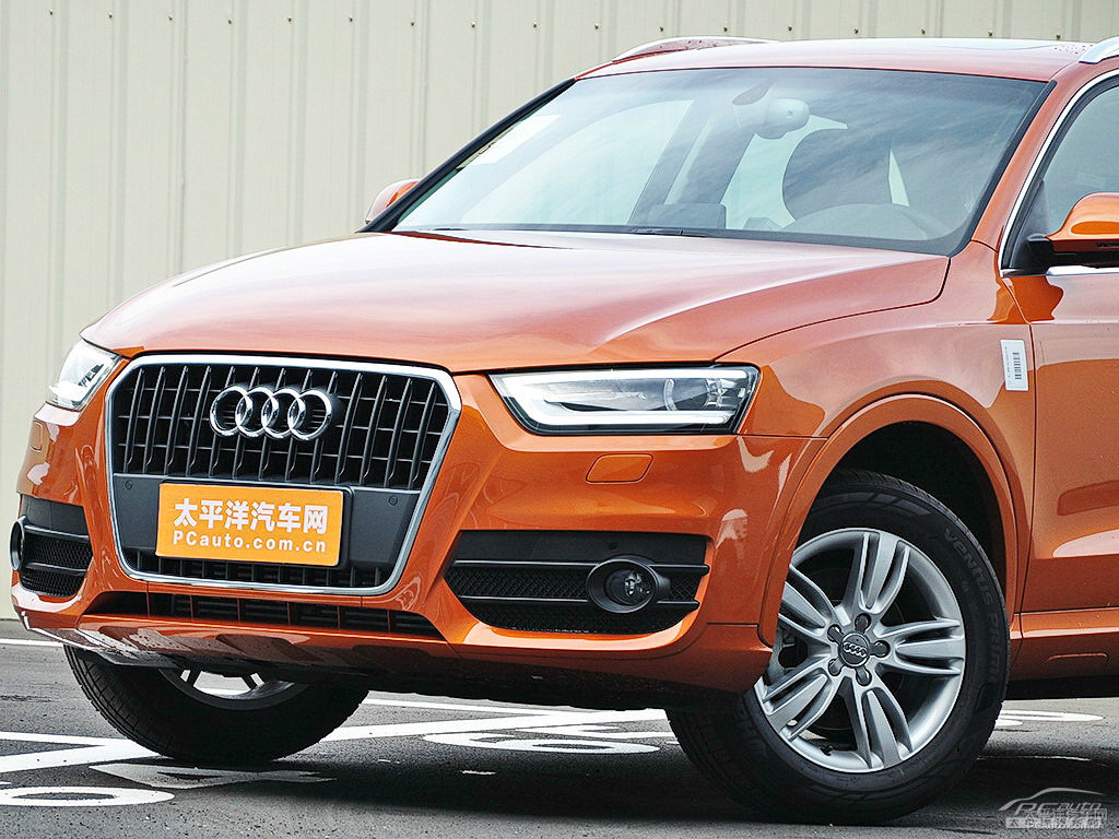 薩摩亞橙奧迪Q3車(chē)頭外觀圖片