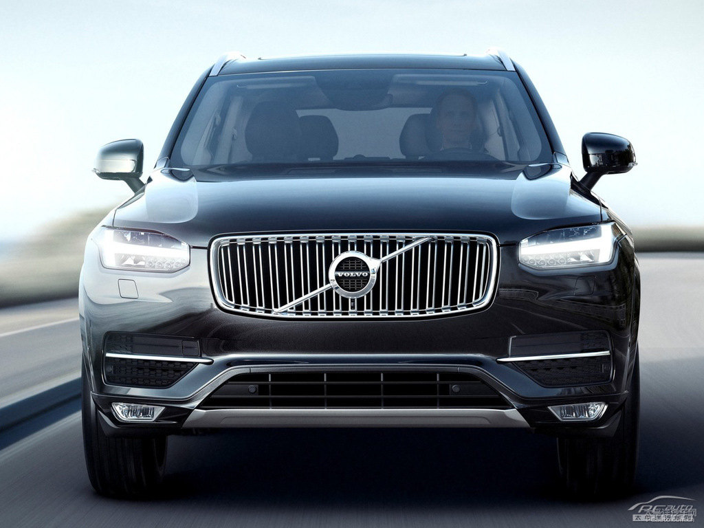 瑪瑙黑沃爾沃XC90新能源車頭外觀圖片