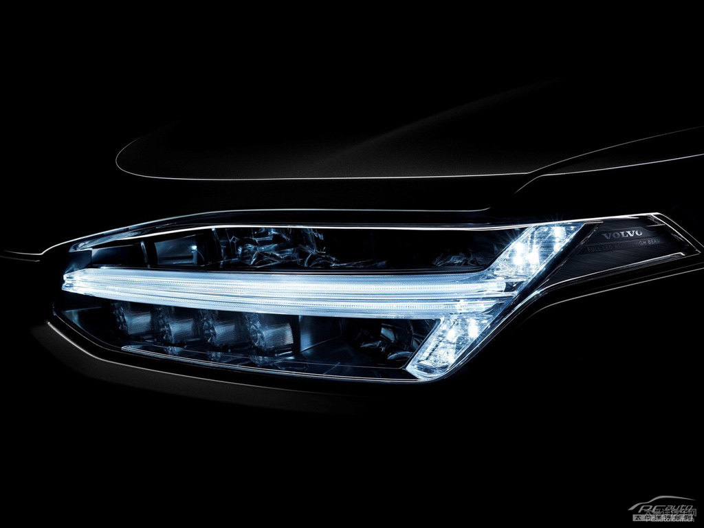 瑪瑙黑沃爾沃XC90新能源車頭外觀圖片