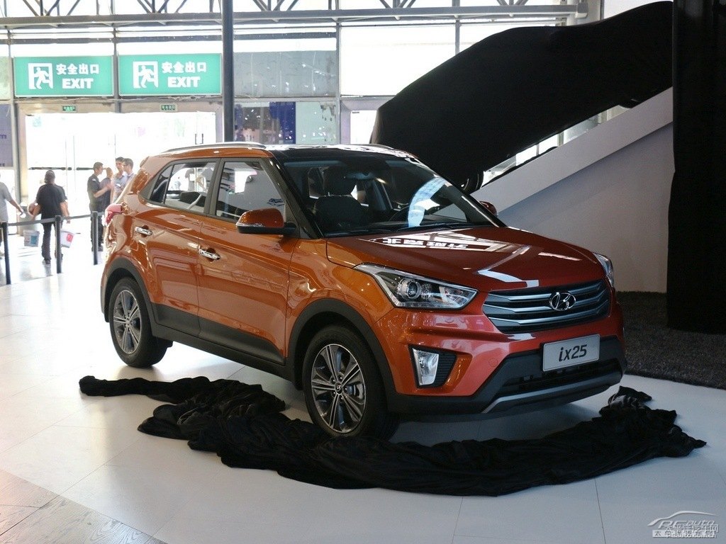 活力橙北京現(xiàn)代ix25整車外觀外觀圖片
