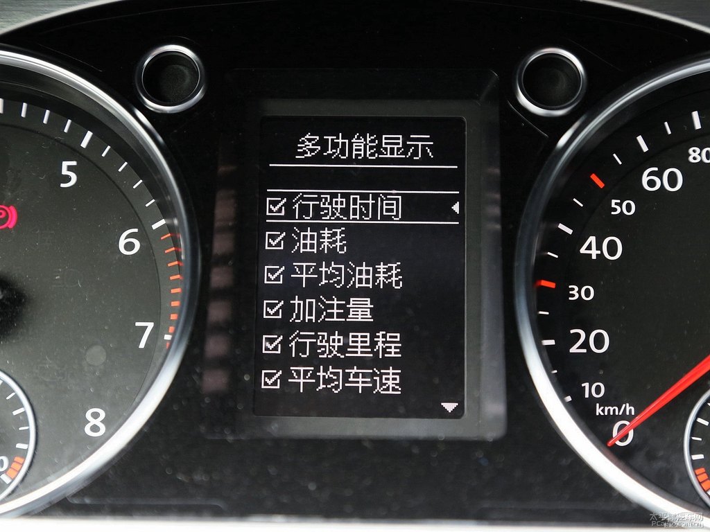 極地白大眾CC中控內(nèi)飾圖片