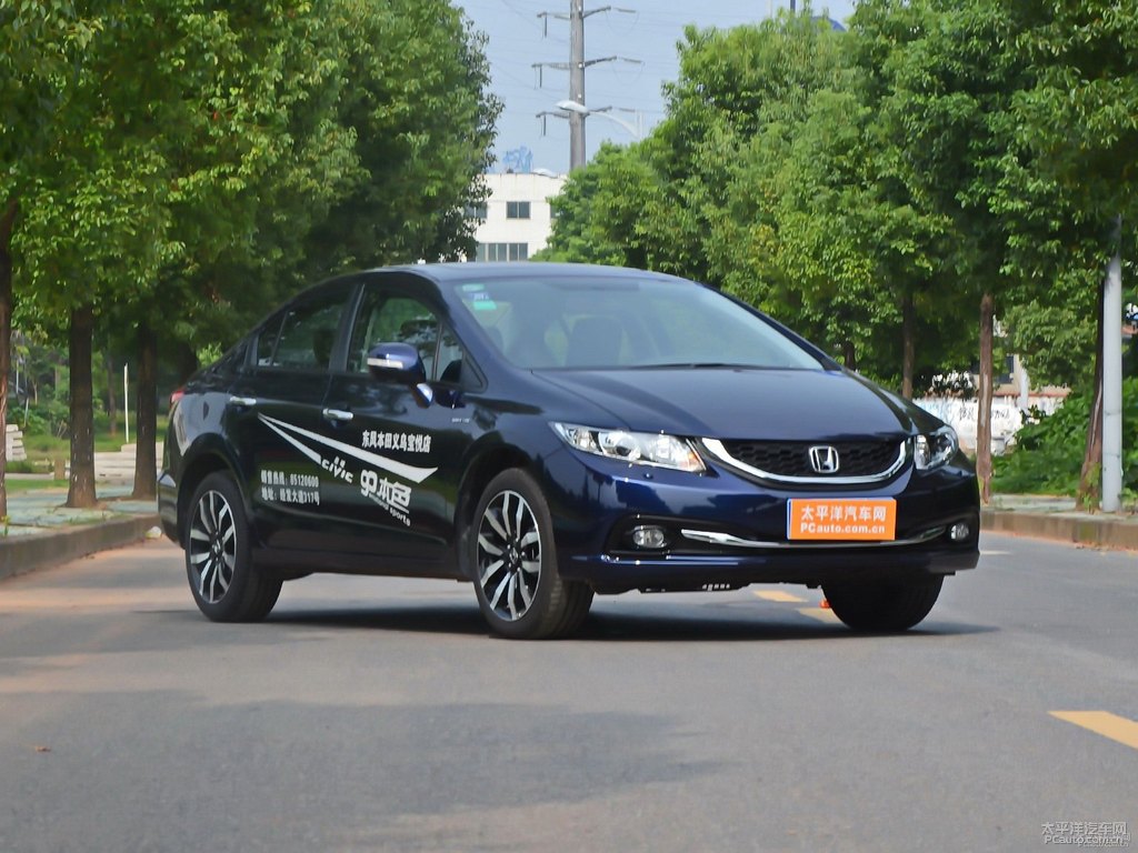 月光藍思域整車外觀外觀圖片