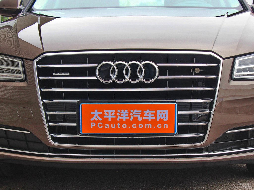 阿格斯棕奧迪A8L車(chē)頭外觀圖片