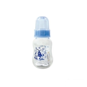 蓝色企鹅玻璃葫芦奶瓶5oz附十字奶嘴150ML