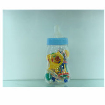 谷雨3310 婴儿摇铃组罐装摇铃大奶瓶
