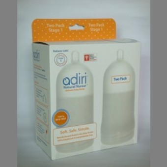 adiri终极防胀气1段奶瓶两支装236ml(白色)