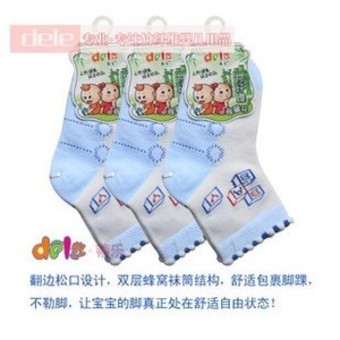 蒂乐抗菌竹纤维婴儿袜/儿童袜(3双装)