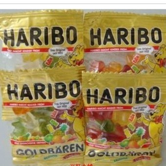 HARIBO小金熊水果软糖+QQ橡皮糖+小熊糖组合