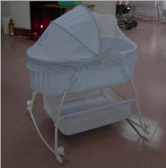 圣婴园可移动手动节省空间摇篮/摇床SY339