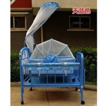 三乐婴儿床SL-1802(天蓝色)