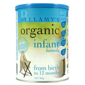 贝拉米有机婴儿配方奶粉1段900g