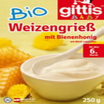 吉特士（GITTIS）欧盟有机牛奶蜜蜂味米糊