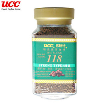 UCC浓香型118精选速溶咖啡100g