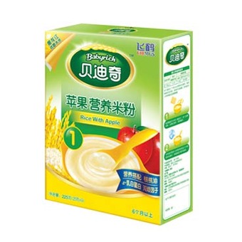 飞鹤贝迪奇苹果营养米粉1段225g