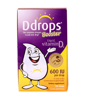 Ddrops幼儿维生素D3滴剂600IU