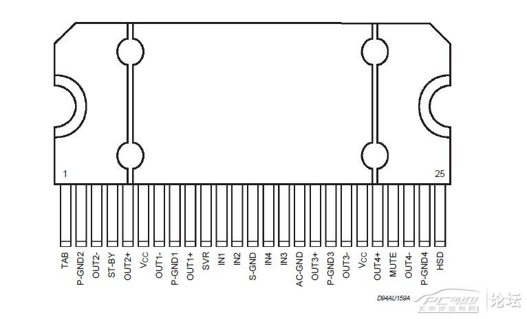 tda7385引脚功能图图片