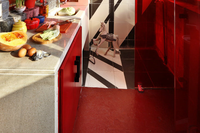 简约风格小户型小平米开放式厨房卫浴装修效果图2014图片