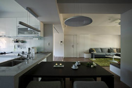108.9平现代简约风格小型公寓厨房装修效果图