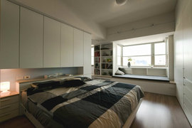 108.9平现代简约风格小型公寓主卧室装修效果图