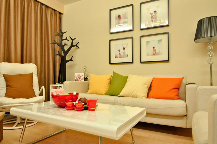  现代风格小户型一居室客厅装修效果图