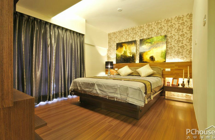 温馨简洁风格复式卧室装修效果图