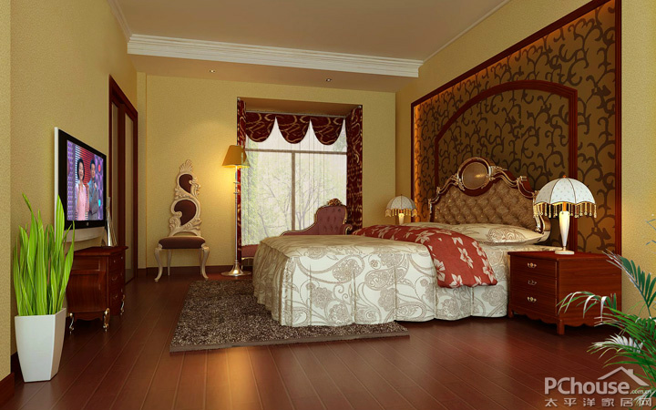 欧美风复式卧室装修效果图