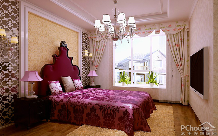 高贵奢华欧式复式卧室装修效果图