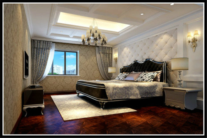 珠江湾畔卧室装修效果图2014图片