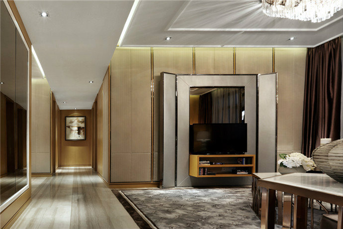 上海长城珑湾样板房设计走廊装修效果图